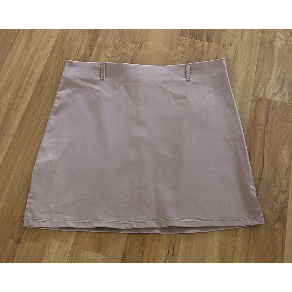 Jrs. Womens Sz L Skirt Logos USA Brown Basic Mini